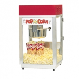 Gold Medal 2660 Deluxe 60 Special Popcorn Machine w/ 6 oz Kettle & Red Dome, 120v